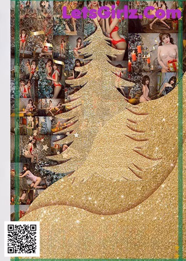 a christmas tree with a bunch of pictures on it